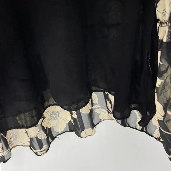 LA DEA NWT baby doll lined top floral - Picture 7 of 10